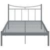 vidaXL Sängram grå metall 120x200 cm