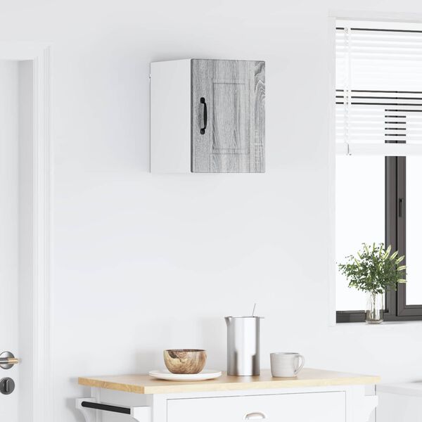 vidaXL K&ouml;kssk&aring;p med hylla Gr&aring; Sonoma 30 x 31 x 40 cm Konstruerat tr&auml;