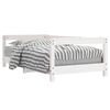 vidaXL S&auml;ngram f&ouml;r barns&auml;ng vit 70x140 cm massiv furu