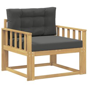 vidaXL Utomhus Mellansoffa Polyester Vit