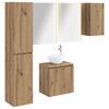 vidaXL Badrumssk&aring;psset 5 pcs Artisan-ek 53 x 15,5 x 70 cm