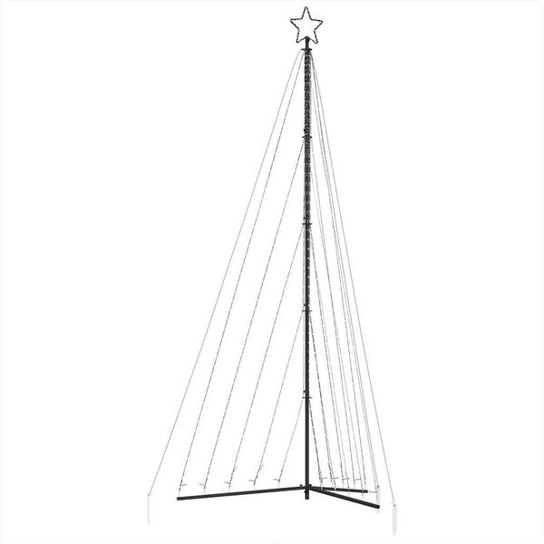 vidaXL LED julgran 570 LEDs bl&aring; 399 cm