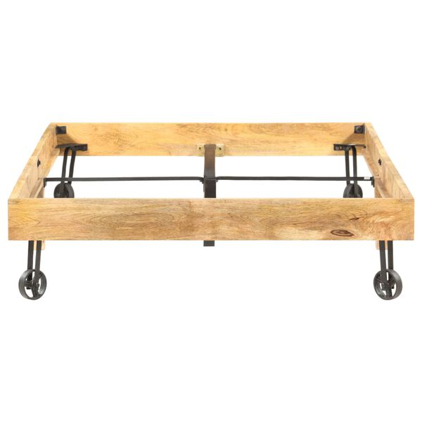 vidaXL Sängram massivt mangoträ 120x200 cm