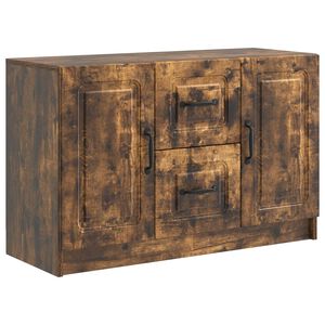 vidaXL Sideboard med l&aring;da R&ouml;kt ek 89 x 34,5 x 57 cm Konstruerat tr&auml;