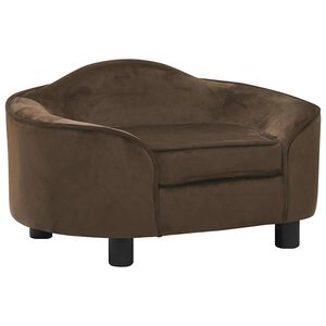 vidaXL Hundsoffa Brun 67x47x36 cm plysch
