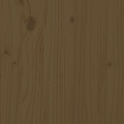 vidaXL Sängram honungsbrun massivt trä 120x200 cm enkelsäng