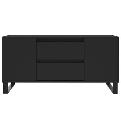 vidaXL Soffbord svart 102x44,5x50 cm konstruerat trä