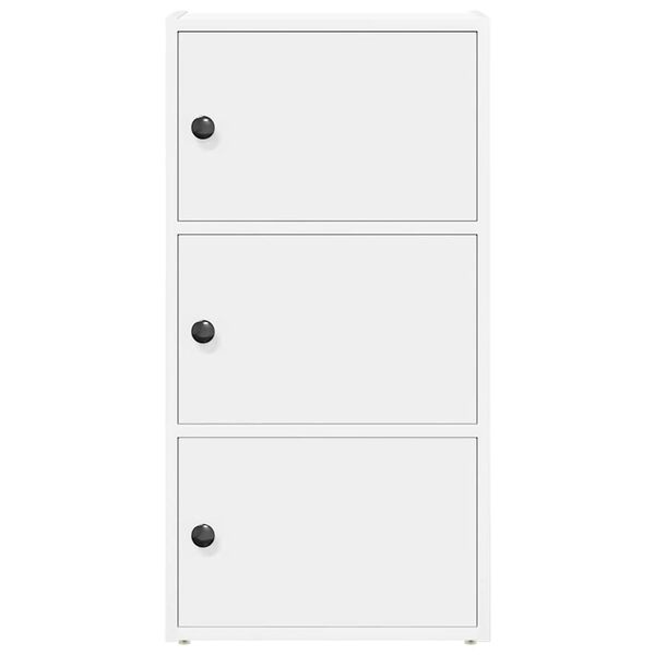 vidaXL Bokhylla vit 40x24x77 cm konstruerat tr&auml;