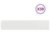 vidaXL Rabattkanter 30 st vit 20x103 cm kallvalsat st&aring;l