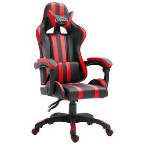 vidaXL Gamingstol r&ouml;d konstl&auml;der