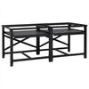 vidaXL Tv&auml;ttmaskin Pedestal 2 pcs Svart 120 x 56 x 52 cm St&aring;l