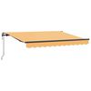 vidaXL Utdragbar markis Sand 450 &times; 350 cm Duk och Aluminium