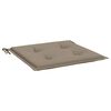 vidaXL Stolsdynor 4 st taupe 50x50x4 cm oxfordtyg