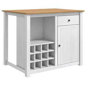 vidaXL K&ouml;ks&ouml; set 2 st PANAMA Vit och Honungsvax 112 x 77 x 90 cm