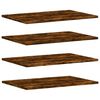 vidaXL V&auml;gghyllor 4 st r&ouml;kf&auml;rgad ek 60x40x1,5 cm konstruerat tr&auml;