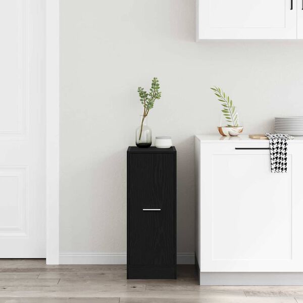 vidaXL Apotekssk&aring;p Svart ek 30 x 41 x 77,5 cm Konstruerat tr&auml;