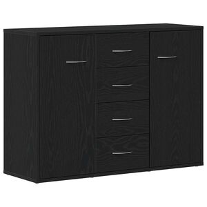 vidaXL Sk&auml;nk svart ek 88x30x64 cm konstruerat tr&auml;