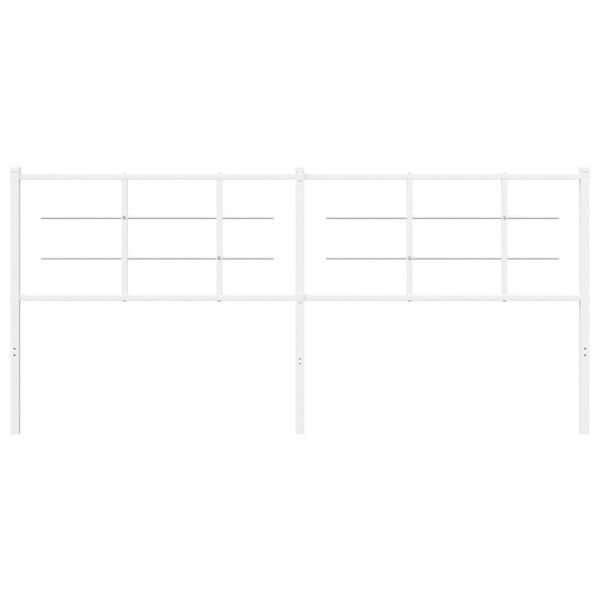 vidaXL Ers&auml;ttningsgavel metall vit 193 cm