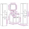 vidaXL Badrumsmöbelset Väggmonterad 4 pcs Gammalt trä Konstruerat trä