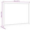 vidaXL Magnetisk whiteboard med ram i massiv furu 40x30 cm