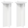 vidaXL V&auml;xtst&auml;ll 2 pcs Vit h&ouml;gglans 29,5 x 29,5 x 60 cm
