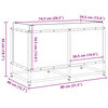 vidaXL Odlingsl&aring;da 80x40x50 cm impregnerat furu