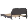 vidaXL Bed Frame "Viana" without Mattress Grey 140x190 cm Faux Leather