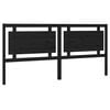 vidaXL S&auml;nggavel svart 205,5x4x100 cm massiv furu