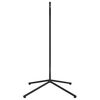 vidaXL Stativ till h&auml;ngstol utan korg svart st&aring;l