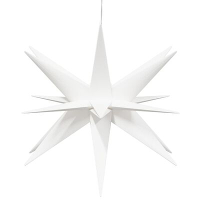 vidaXL Stjärnor med LED-belysning 3 st vikbar vit