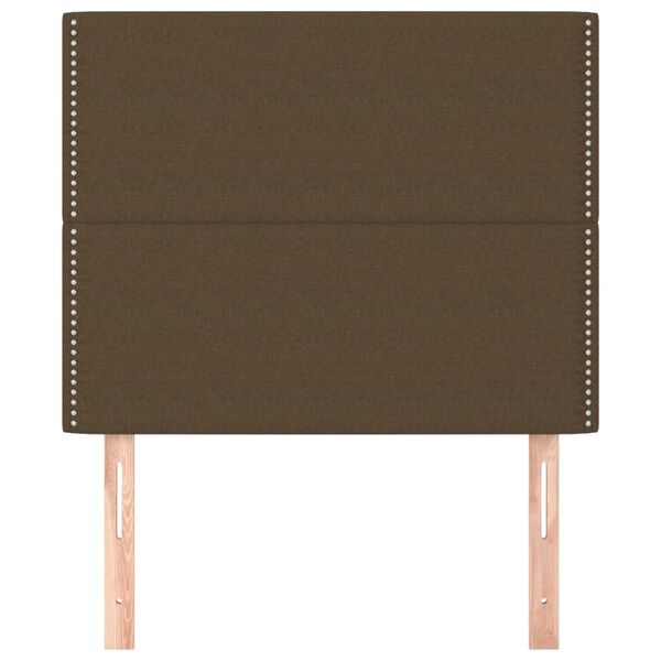 vidaXL S&auml;nggavel m&ouml;rkbrun 90x5x118/128 cm tyg