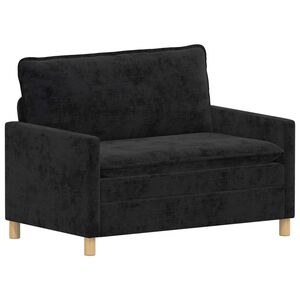 vidaXL Soffa Svart 126 x 81 x 87,5 cm Polyester