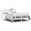 vidaXL S&auml;ngram utan madrass vit 140x200 cm massiv furu