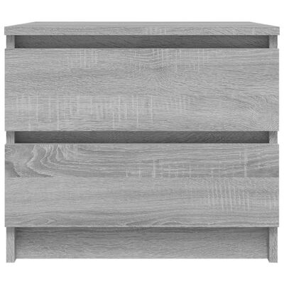 vidaXL Sängbord grå sonoma 50x39x43,5 cm konstruerat trä