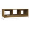 vidaXL Soffbord honungsbrun 110x50x34 cm massiv furu