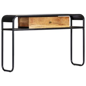 vidaXL Konsolbord 118x30x75 cm massivt mangotr&auml;
