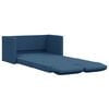 vidaXL Golvb&auml;ddsoffa 2-i-1 bl&aring; 112x174x55 cm tyg