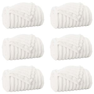 vidaXL Filtar 6 st Vit 240 x 220 cm 8.76 kg Fleece
