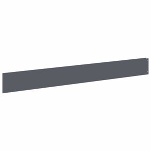 vidaXL Kant f&ouml;r gr&auml;smatta 10 st 100 x 12 cm St&aring;l Antracit