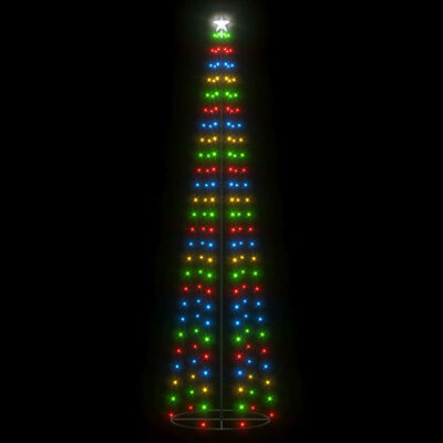vidaXL Julgranskon 136 färgglada LEDs 70x240 cm