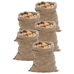 vidaXL Jutes&auml;ckar 5 st 60x105 cm 100 % jute 220 gsm