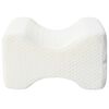 vidaXL Knee Pillow Vit Minneskum och polyester 26 x 21,5 x 15 cm