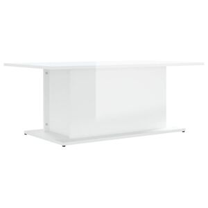 vidaXL Soffbord vit h&ouml;gglans 102x55,5x40 cm konstruerat tr&auml;