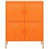 vidaXL Förvaringsskåp orange 80x35x101,5 cm stål