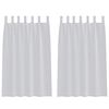 vidaXL Voile Gardin 2 st Ljusgr&aring; 175 x 140 cm Polyester