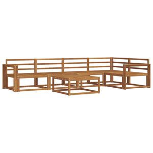 vidaXL Utomhussoffset 6 pcs Naturlig Massivt Akaciatr&auml;