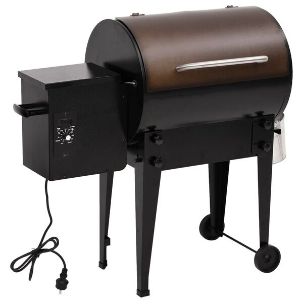 vidaXL Pelletsgrill svart 94 cm j&auml;rn