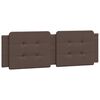 vidaXL Headboard Cushion "Zadar" Brown 160 cm Faux Leather