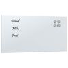 vidaXL V&auml;ggmonterad magnettavla vit 60x30 cm h&auml;rdat glas