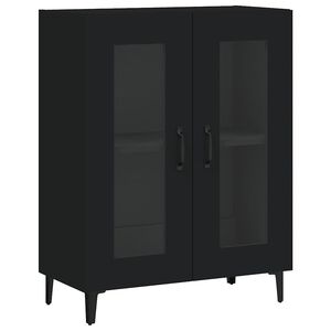 vidaXL Sk&aring;p svart 69,5x34x90 cm konstruerat tr&auml;